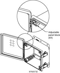 PolyPro Adjustable Panel Block Kit, .38x.50x.50, Black, Polymide