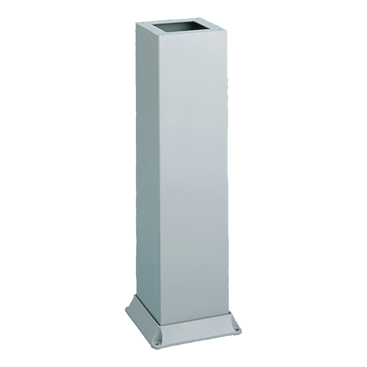 Bolt-Down Pedestal, 33.00x8.00x8.00, Lt Gray, Steel