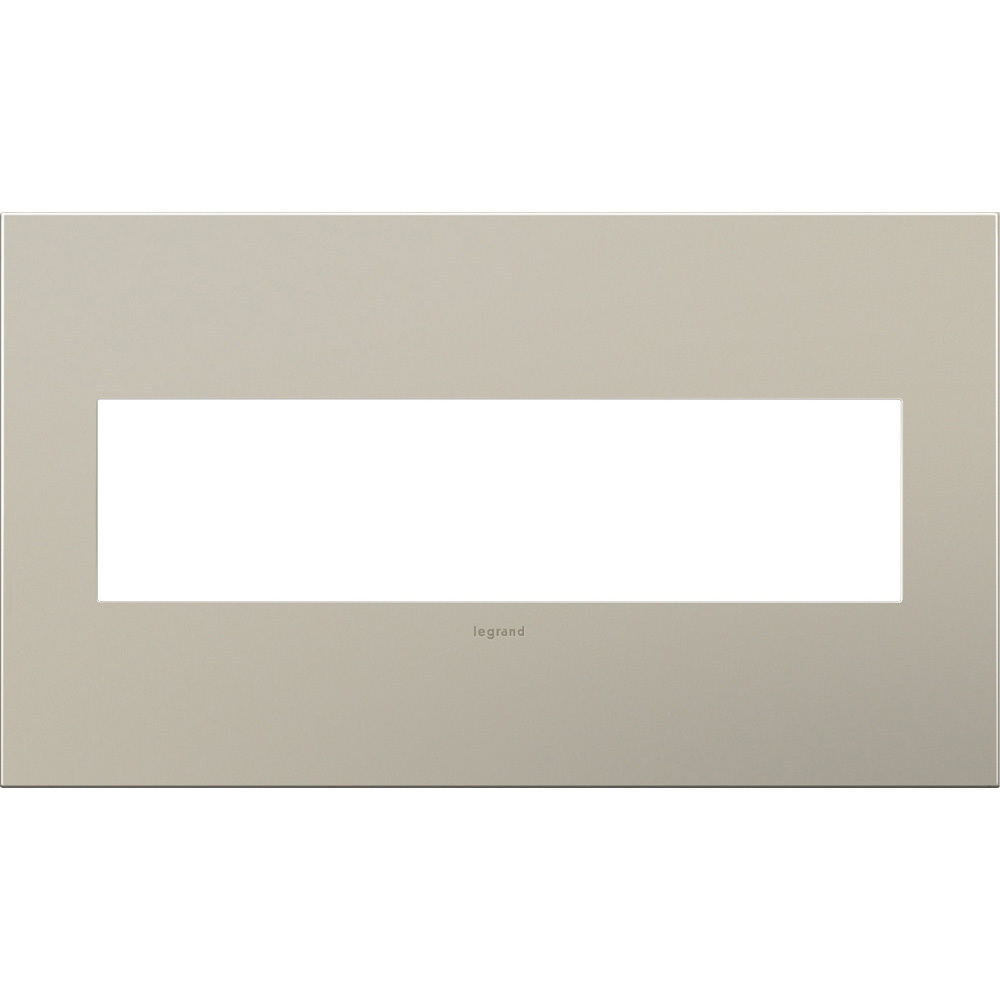 4-Gang 2-Module Wall Plate Satin Nickel