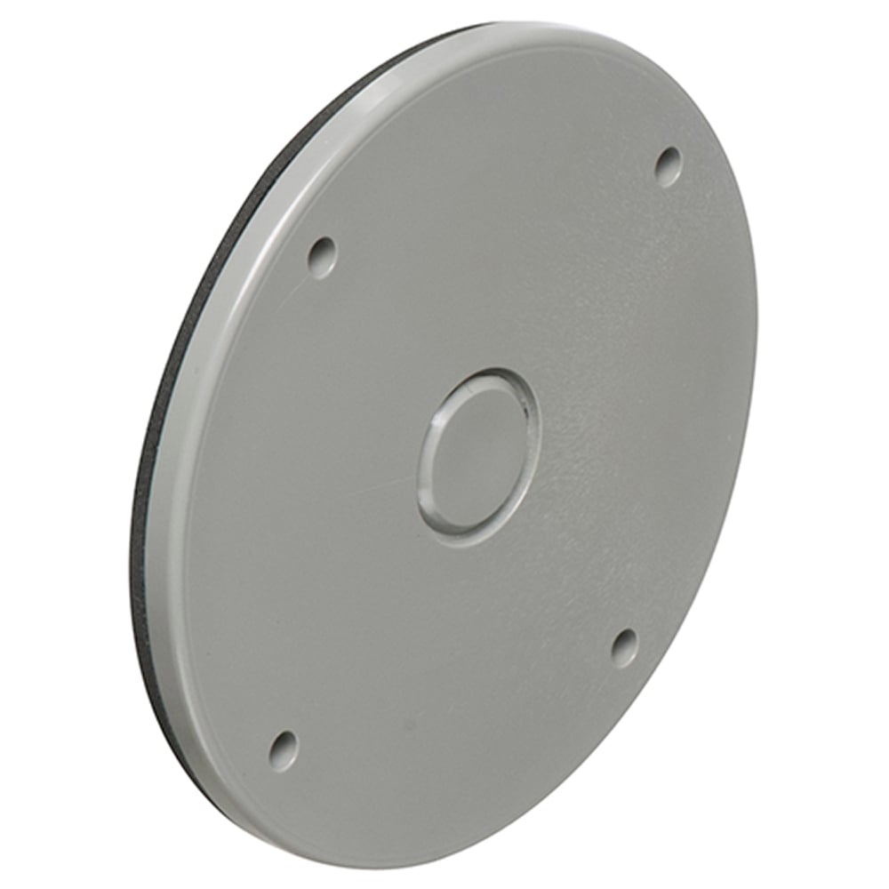 Gray cover for the FBC42251GY with 1/2" knockout in center.