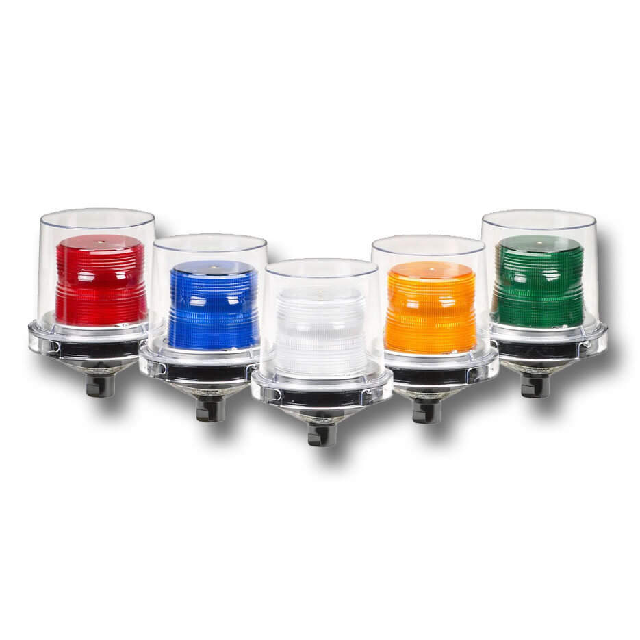 Electraray Hazardous Location LED Flashing Warning Light, 120-240VAC, Green - Available in 24VAC/DC and 120240VAC. Five lamp/lens colors: Amber, Blue, Clear, Green and Red. Flashing mode standard, configurable to steady-burn. 50,000-hour, vibration-resistant LED lamp. 1/2-inch NPT pipe mount. Type 4X, IP66 enclosure. IP69K compliant. Marine Listed. UL and cUL Listed for Class I, Division 2, Groups A, B, C and D & Class II Division 2, Groups F and G & Class III.