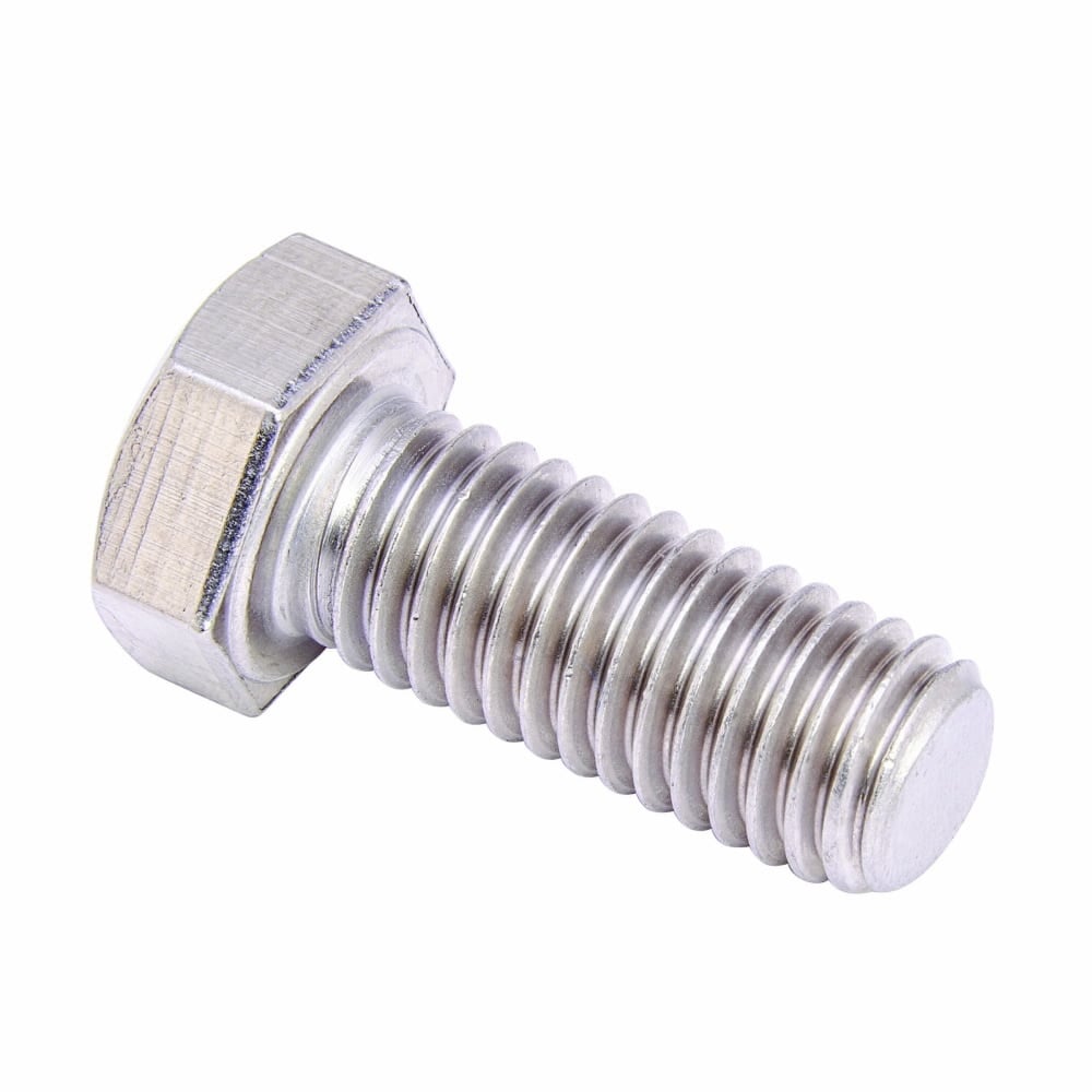 Eaton B-Line series hex head cap screw, 1" H x 0.5" D, Steel, Electro-plated
