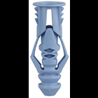 Triple Grip, Multi-Purpose Anchor, 1-1/2 in. length, 5/16 in. drill size, #10 screw size, Plastic, 150, 800 lb. shear strength, Blue