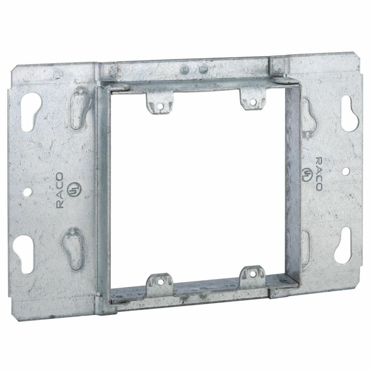 Device Covers for Gang Boxes - Raised 3/4 In., 2-Gang, 7-1/16 In. Width