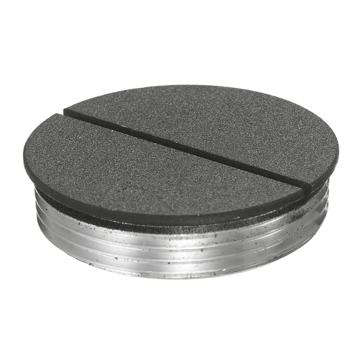 In-Floor Delivery Systems, SystemOne, Round Flush Floorboxes, Replacement Accessory, Flush Threaded Plug, 1-1/2", Black Finsih