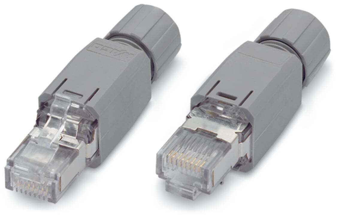 ETHERNET RJ-45 connector, IP20; ETHERNET 10/100 Mbit/s; for field assembly