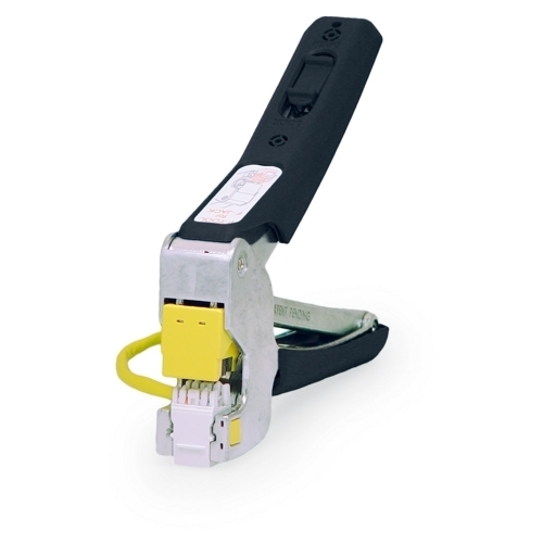 Seat and terminate all wires at once with a squeeze of the handle.