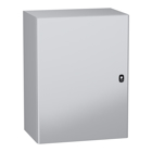 Wall mounted steel enclosure, PanelSeT S3DC, plain door, without plain chasis, 800x600x400 mm, IP66, IK10