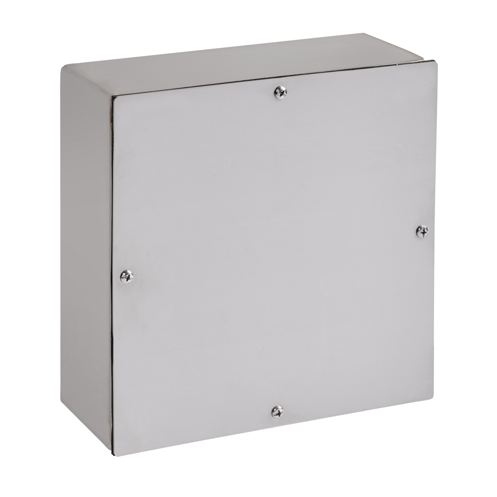 Screw-Cover Type 4X, 12.00x12.00x6.00, Brushed, SS304