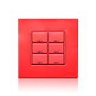 DLV Color Change Kit, IEC BS, 6 Buttons, Color Red