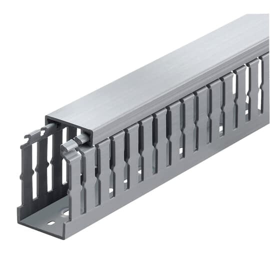 Wiring Duct Narrow Slot, 2 Inches x 4 Inches, White PVC