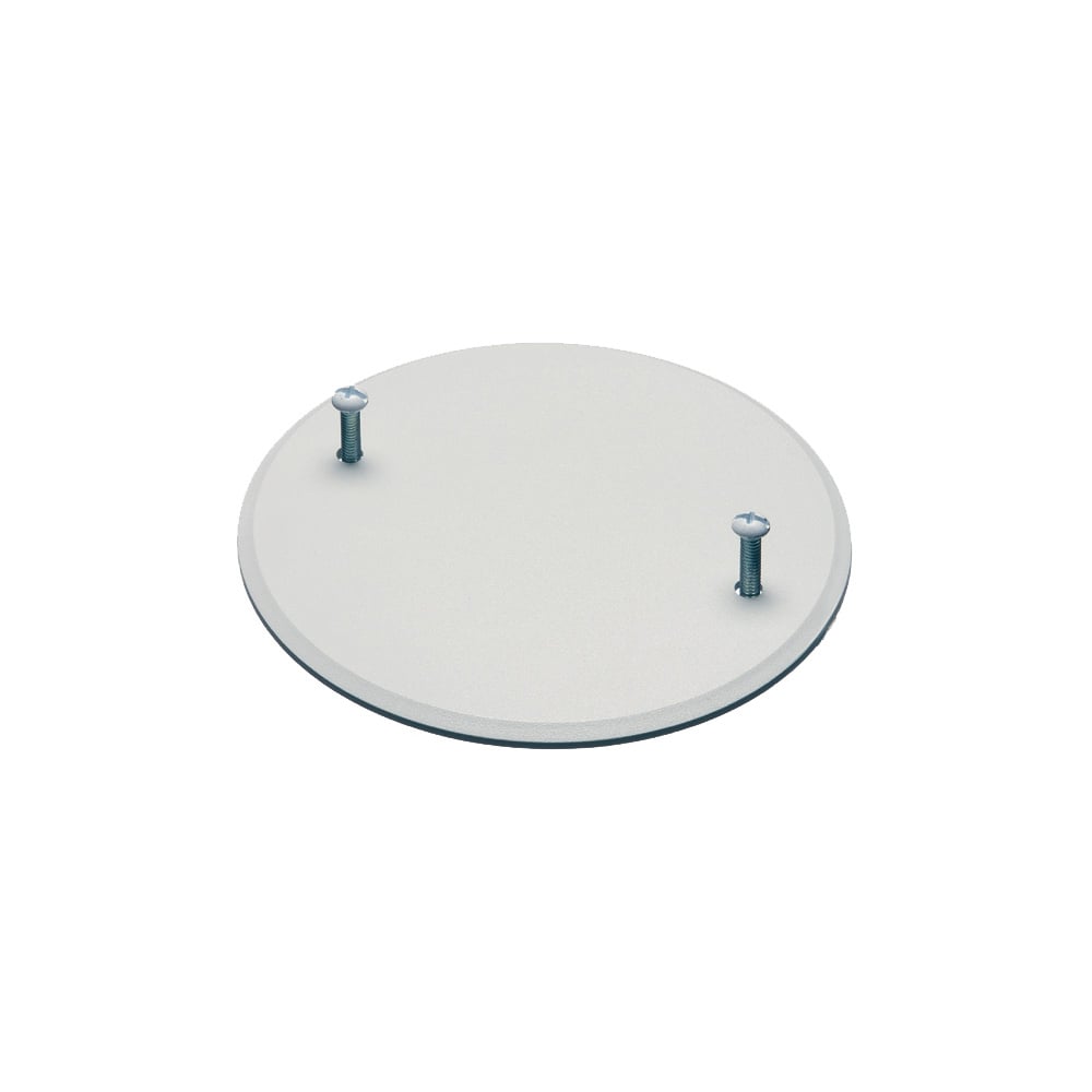 box cover. Covers 4 inch round or octagonal boxes paintable, reusable. Comes with white painted screws to blend with cover.