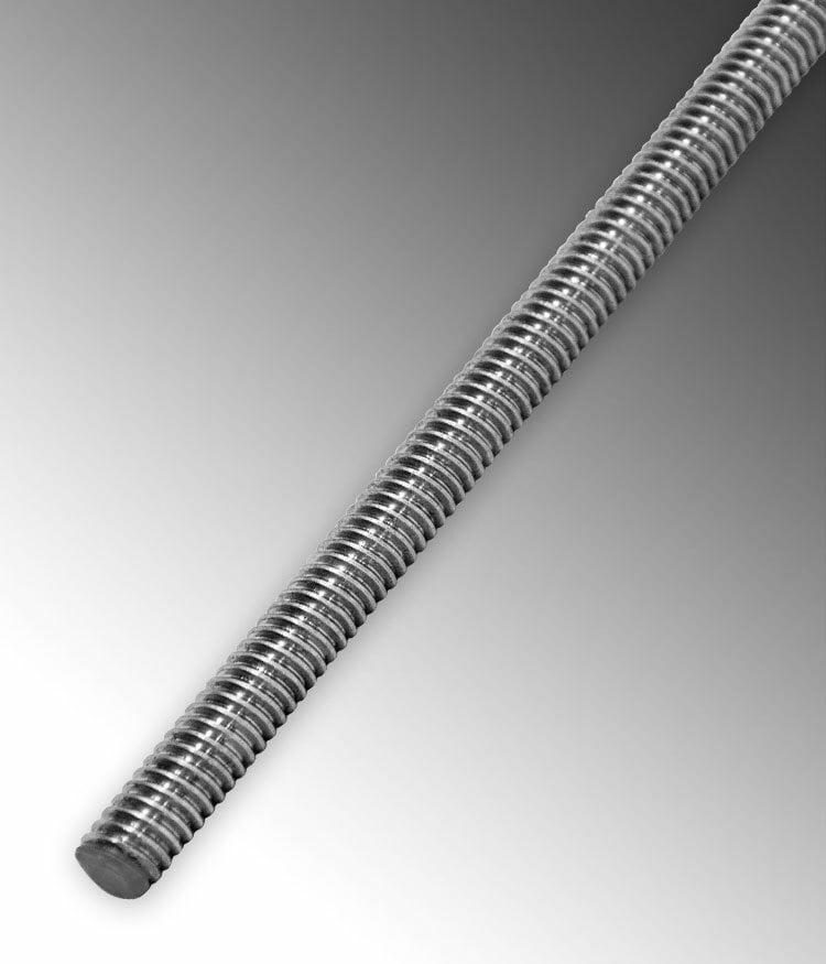 Rigid Stainless Steel 316 All Thread Rod 1/2" Trade Size 12 Feet Long