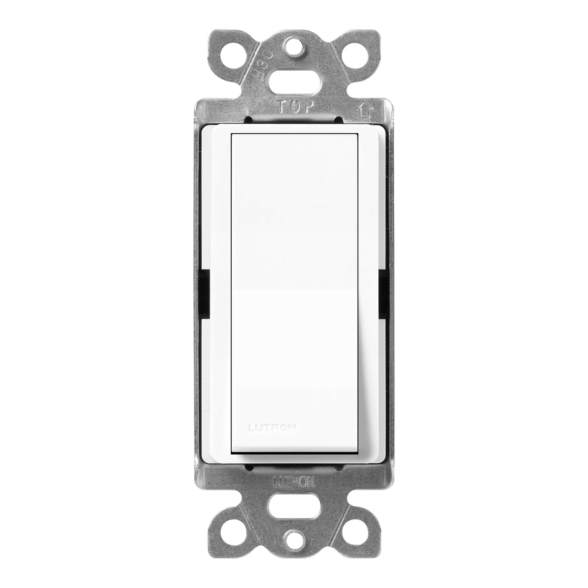 SC-4PS-BW Claro, On/Off Rocker Switch, 15 Amp, 4-Way, Satin, Brilliant White