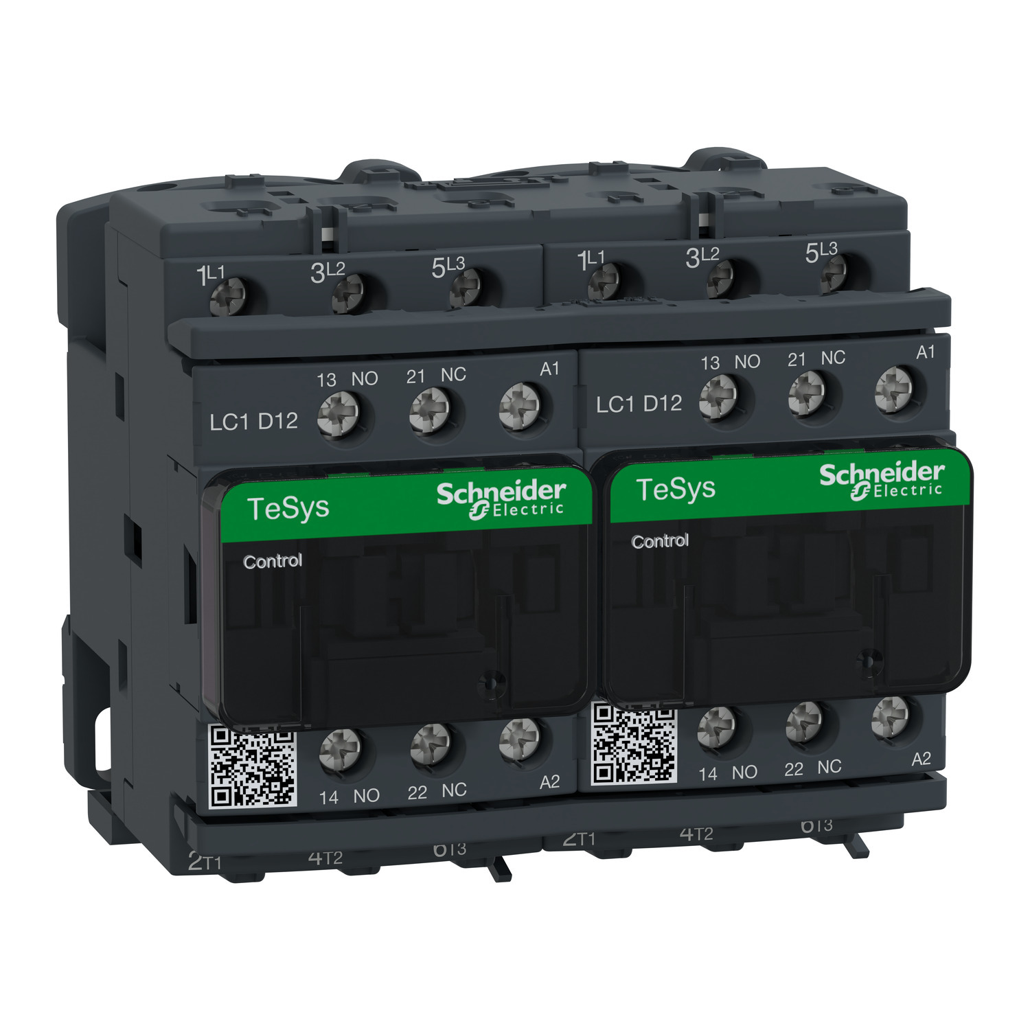 TeSys Deca reversing contactor - 3P(3 NO) - AC-3 - <= 440 V 12 A - 48 V AC coil