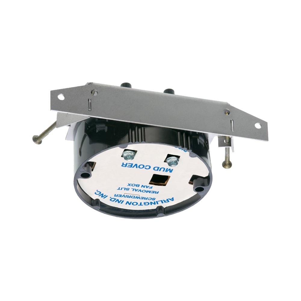 Nail on Fan and Fixture box with steel bracket. For up to 1-1/2" ceiling thicknesses including drywall on furring strips or hat channel. 20 cu. in. Low Profile.