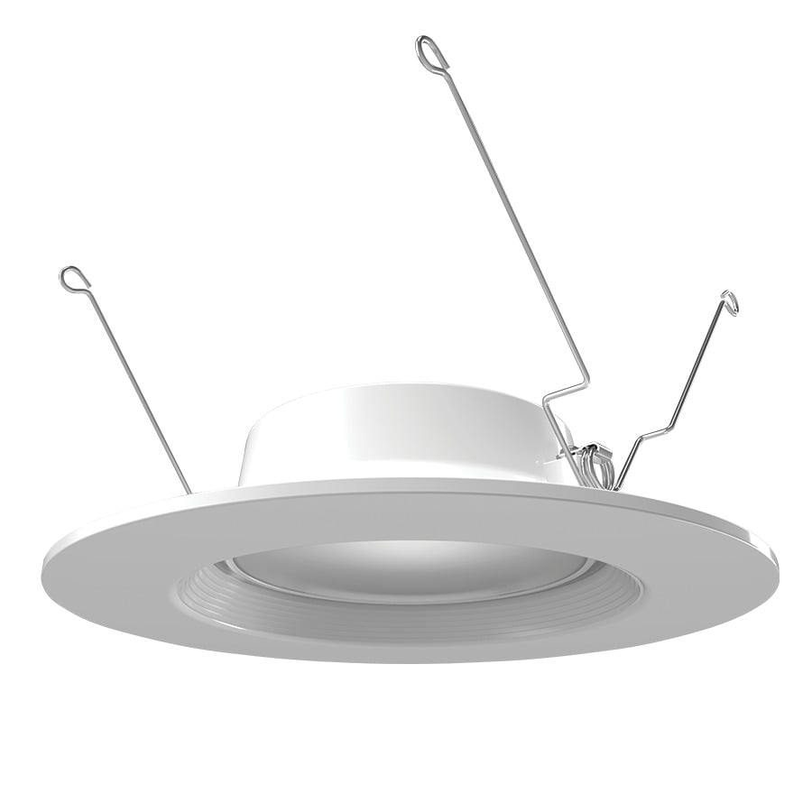 6" RETROFIT 10W 5CCT 120V TRIAC BAFFLE WHITE W/ NIGHT LIGHT