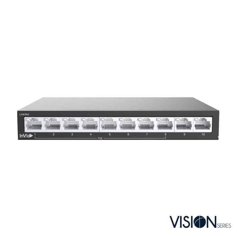 VIS-LRPOE8-2AN 8-Port PoE Switch with 2 Uplink Ports