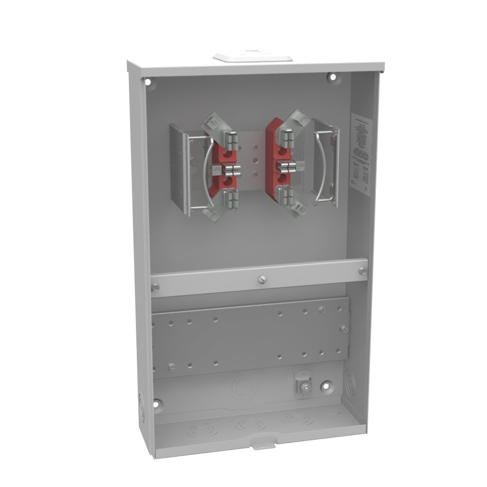 UC7532-XL-401-ALT Single Position Meter Socket, 20 Amp, 1 Phase, Ringless, No Bypass, 6 Term, OH, UG, 600V, Test Switch Prewired