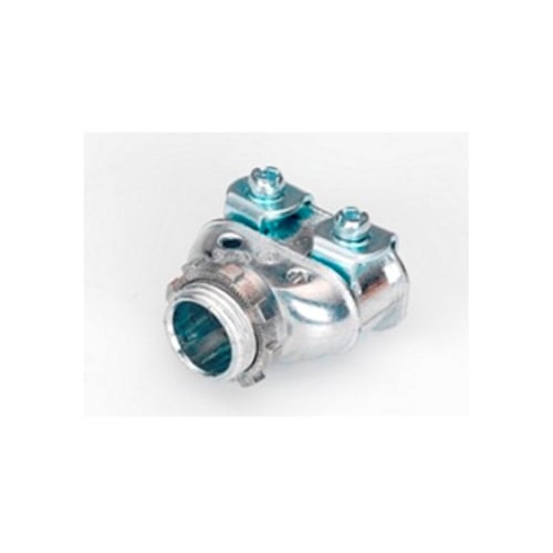 Connector, Strap Type, Duplex, Zinc Die Cast, Size K.O. 1/2 inch.