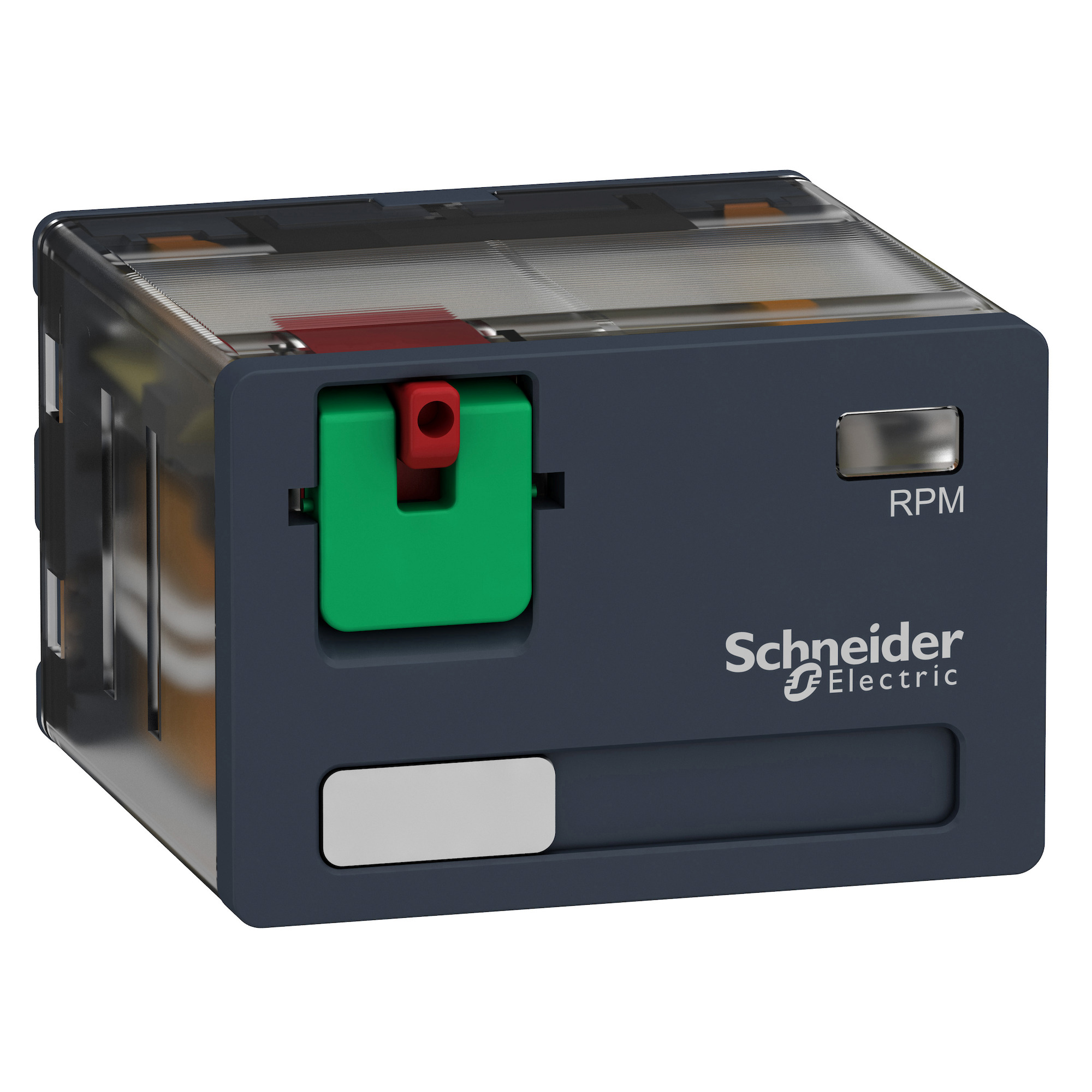 Harmony, Power plug-in relay, 15 A, 4 CO, with lockable test button, 24 V AC