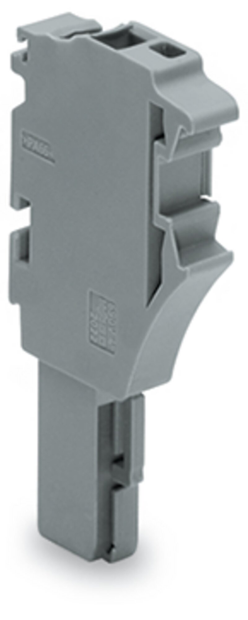 1-conductor female connector; Push-in CAGE CLAMP; 4 mm; Pin spacing 5.2 mm; 1-pole; 4,00 mm; gray