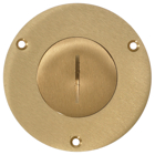Hubbell Wiring Device Kellems, Floor and Wall Boxes, Flush ConcreteFloor Box Series, Cover, Round (Terrazzo), Brass