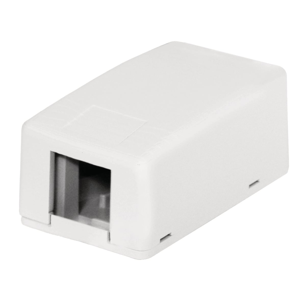 Housing, Surface Mount, 1-Port, PlenumRated, White