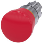 Em. stop mushroom pushbutton, 22mm, round, metal, shiny, red, 40mm, positive latching, pull to unlatch