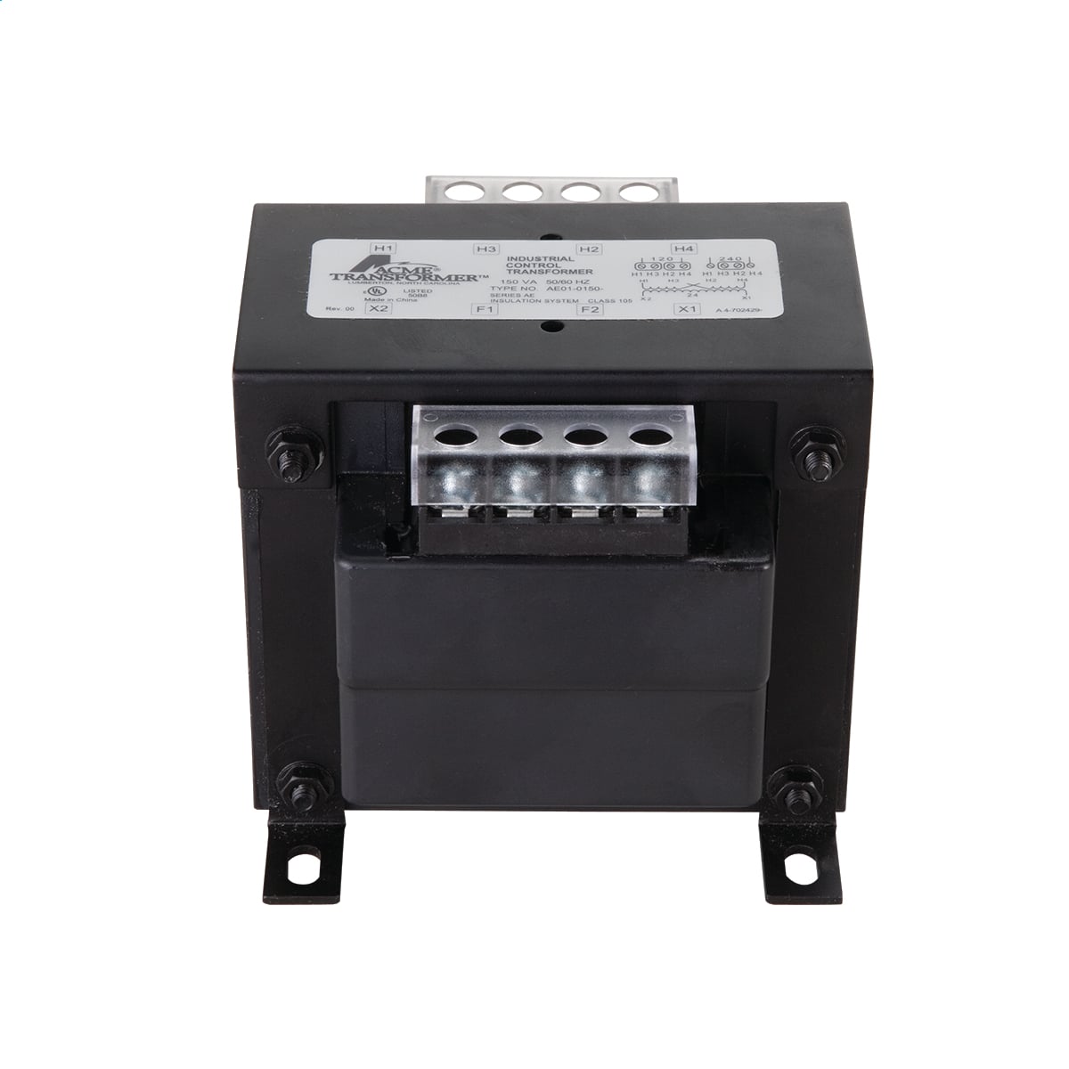Legacy Industrial Control Transformer - Encapsulated, 240 X 480 - 110/115/120V, 250VA