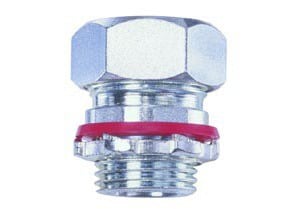 Connector, cord grip, straight, steel, k.o. size-1/2", cord range .450-.550
