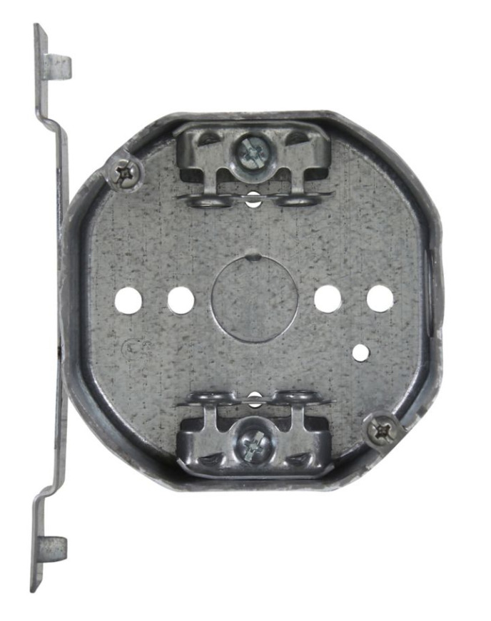 TP338 Thepitt Drawn Octagon Outlet Box, Steel, 21.5 cu-in Capacity, 1 Knockout, 4 in W x 2-1/8 in D x 4 in H