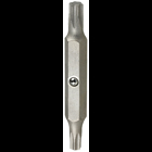 Carded Replacement Bit, T20, T25 tip size, Star tip type, Nickel Plated blade finish, 2 pieces