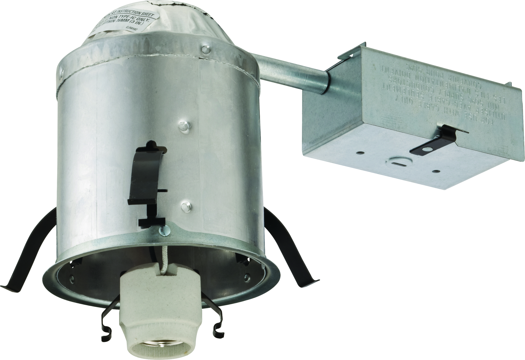 The L3R 4-in. Recessed Incandescent Housings by Juno are rated IC/Non-IC for 2x8 and 2x6 for remodel applications.