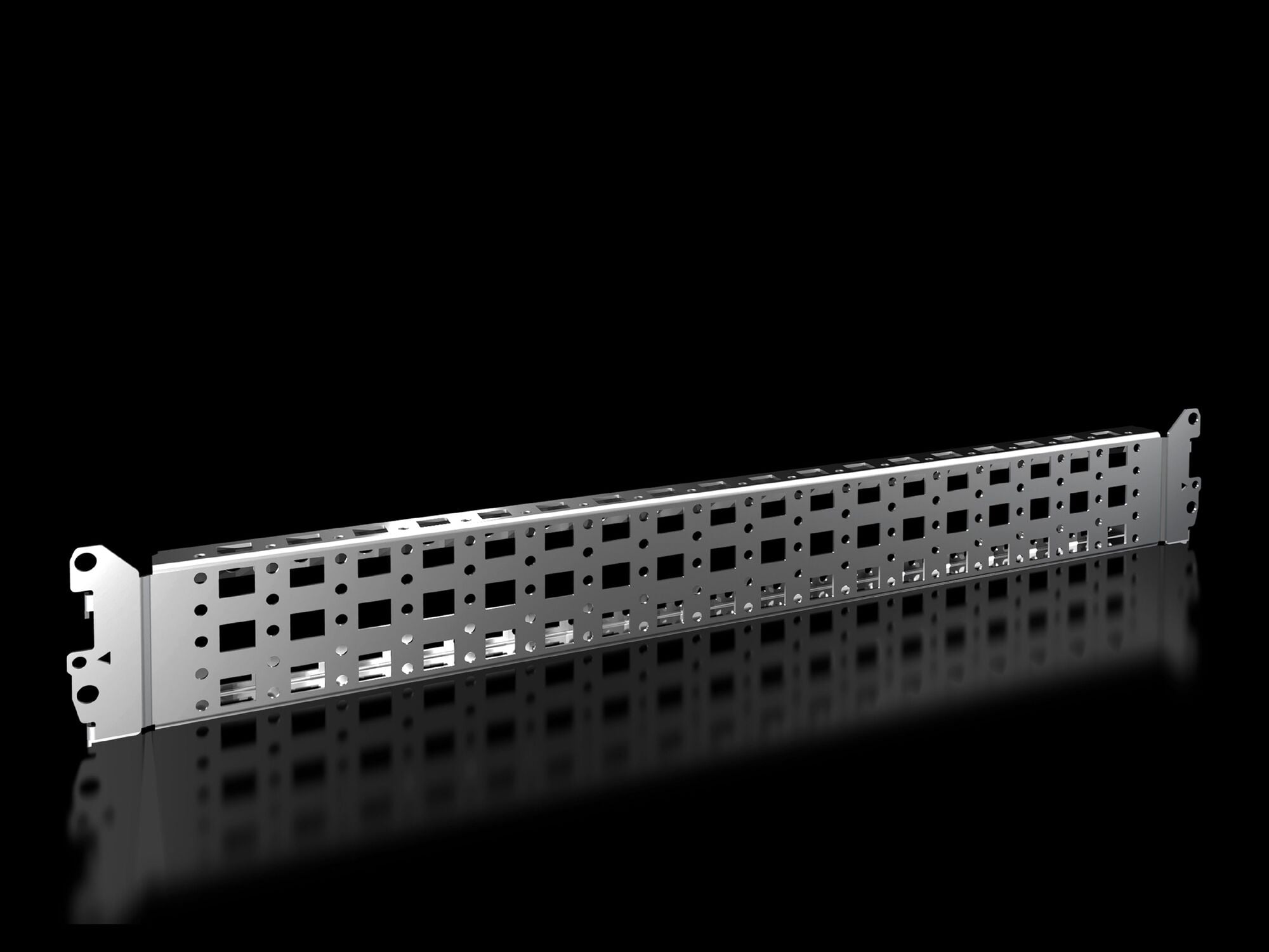 VX Punched section, with mounting flange 23 x 64 mm, for inner mounting level, for W/H/D: 600 mm