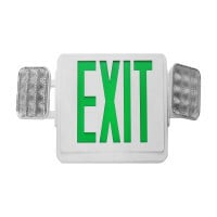 LED Emergency Exit Sign Combo, Green Lettering