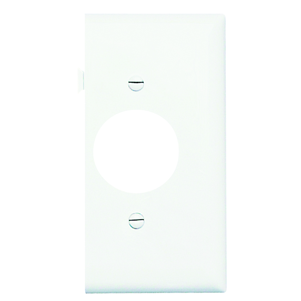 Sectional Wall Plate Semi-Jumbo Single End Section White