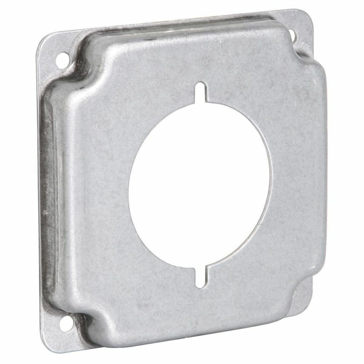 4 In. Square Exposed Work Covers - Raised 1/2 In., 30-50AReceptacle2.141 In. Dia.