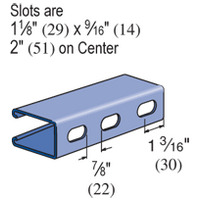 UNISTR P5000T 10PG STRUT,3 1/4inX1