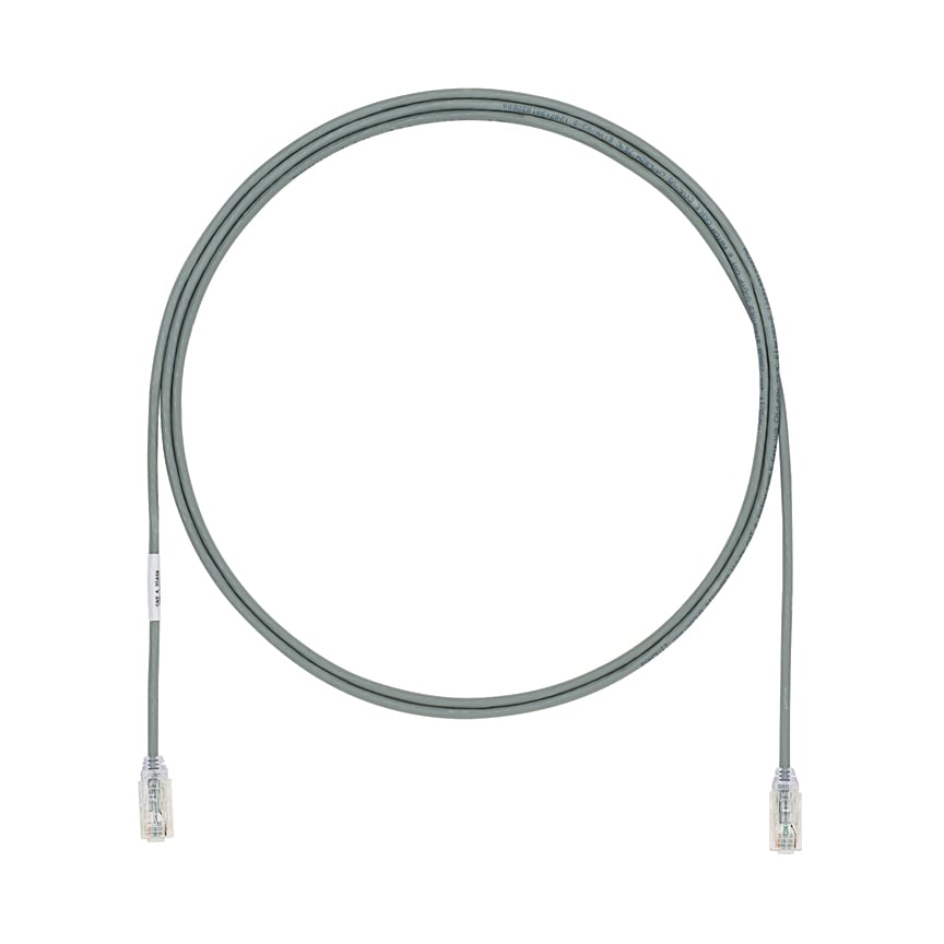 Cat6A,28AWG,UTP,PC,CM/LSZH,GY,12ft,EA