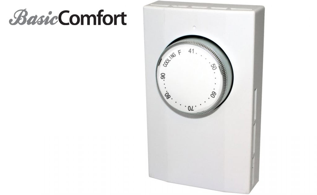THERMOSTAT SP COOLING 120/208/240-22A & 277V-18A WHITE