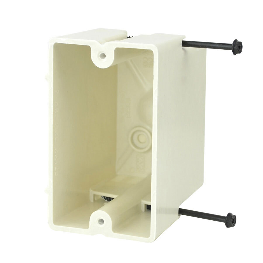 20.5 CI 1G DEVICE BOX WITH SCREWS