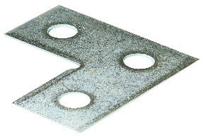 SFPL3 Flat L Plate Fitting, 3 Holes, Steel