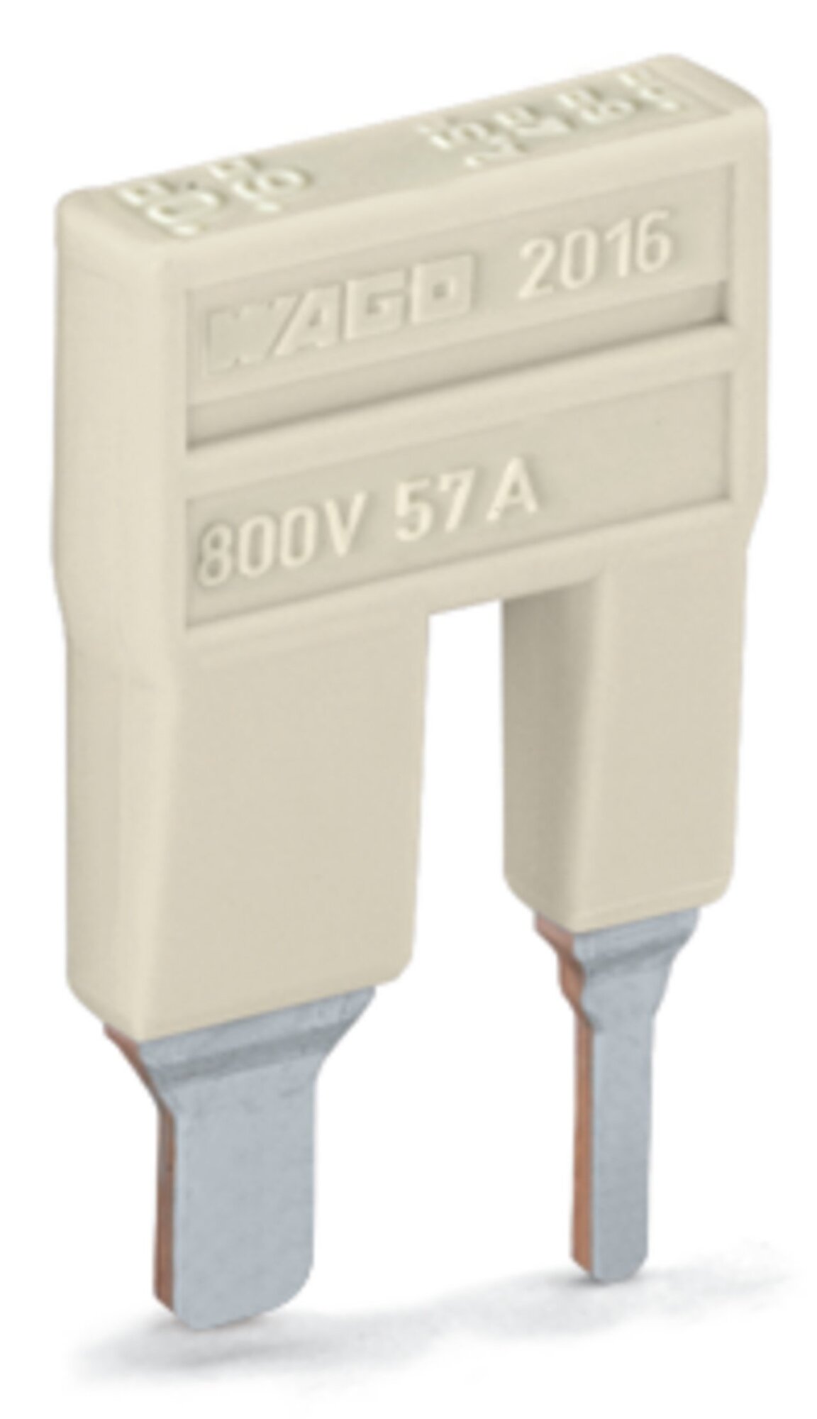 Step-down jumper; from 2016/2010 to 2010/2006/2004/2002 series; from 2216/2210 to 2210/2206/2204/2202 series; insulated; light gray
