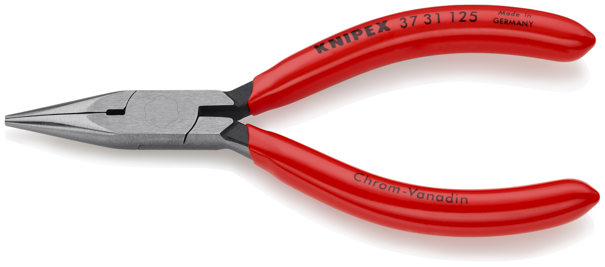 Electronics Gripping Pliers-Half Round Tips, 5 in., Plastic Coating