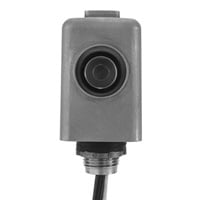 Electronic photocontrol that fits standard " trade size knockouts in standard outlet boxes and wall pack lighting fixtures. It is made of a Zinc Die-Cast Metal housing that stands up to outdoor environment and features a silicon light sensor with a zero-crossing circuit to provide a long service life.