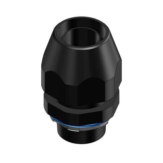 3/4 Inch, Straight Non-Metallic ISO Metric Bullet Liquidtight Fitting