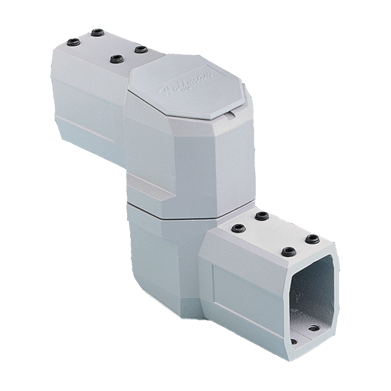 Compact Series 2 Intermediate Joint, fits 45x60mm, Lt Gray, Aluminum