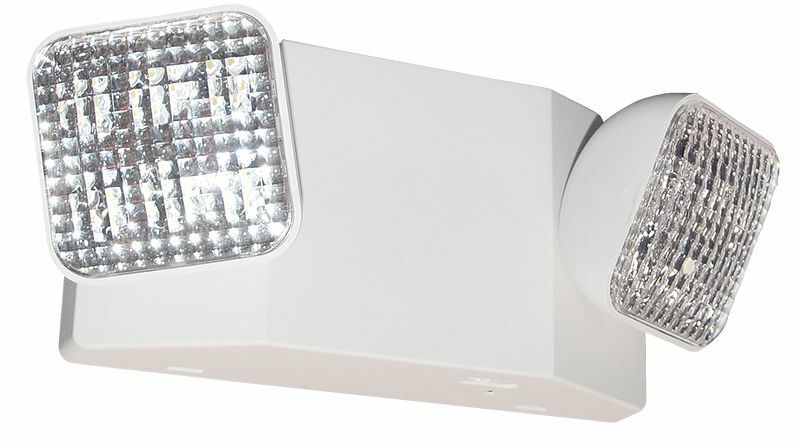2 - 1W LED EM unit, no remote capability, white