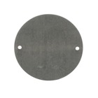 Round Weatherproof Cover, 4-3/16 Inch Diameter, Aluminum, For 4 Inch Weatherproof Round Box, Includes Gasket and Mounting Screws